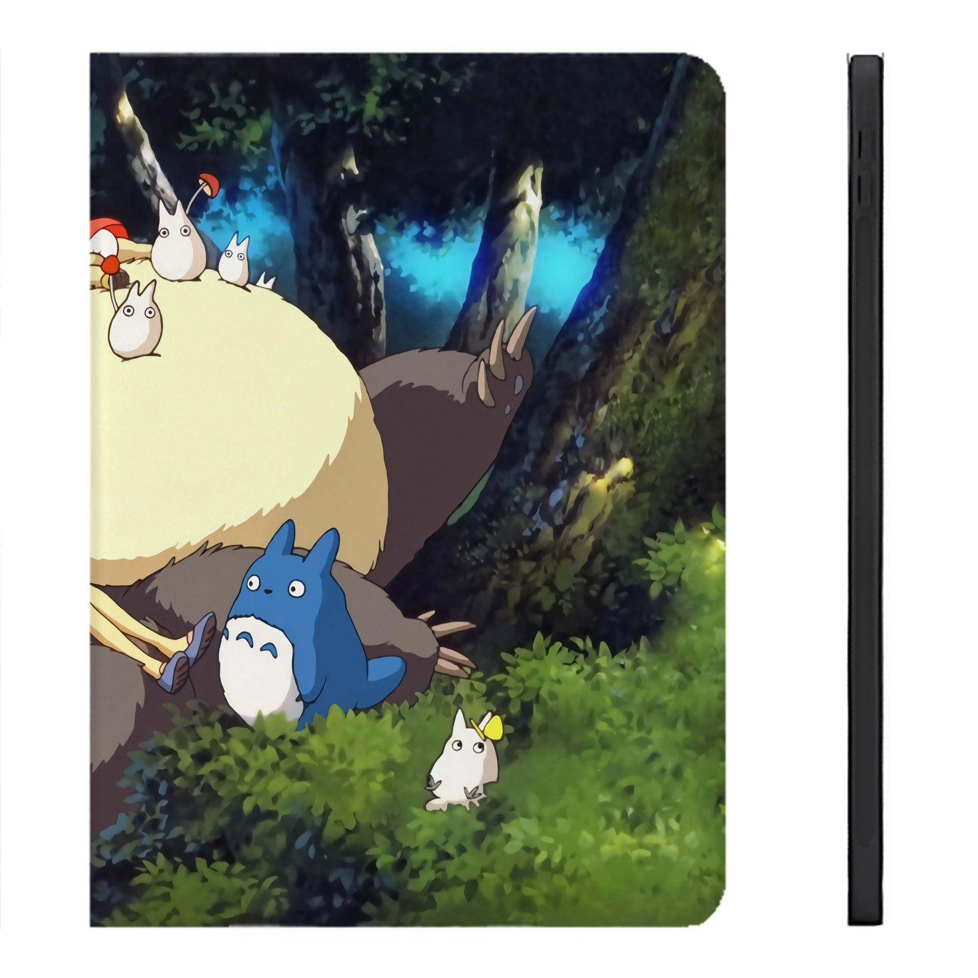 （画像用） となりのトトロ 草壁メイ 草壁サツキ My Neighbor Totoro Satsuki Kusakabe Mei Kusakabe IPadケース ペンホルダー付き ブックスタイルデザイン